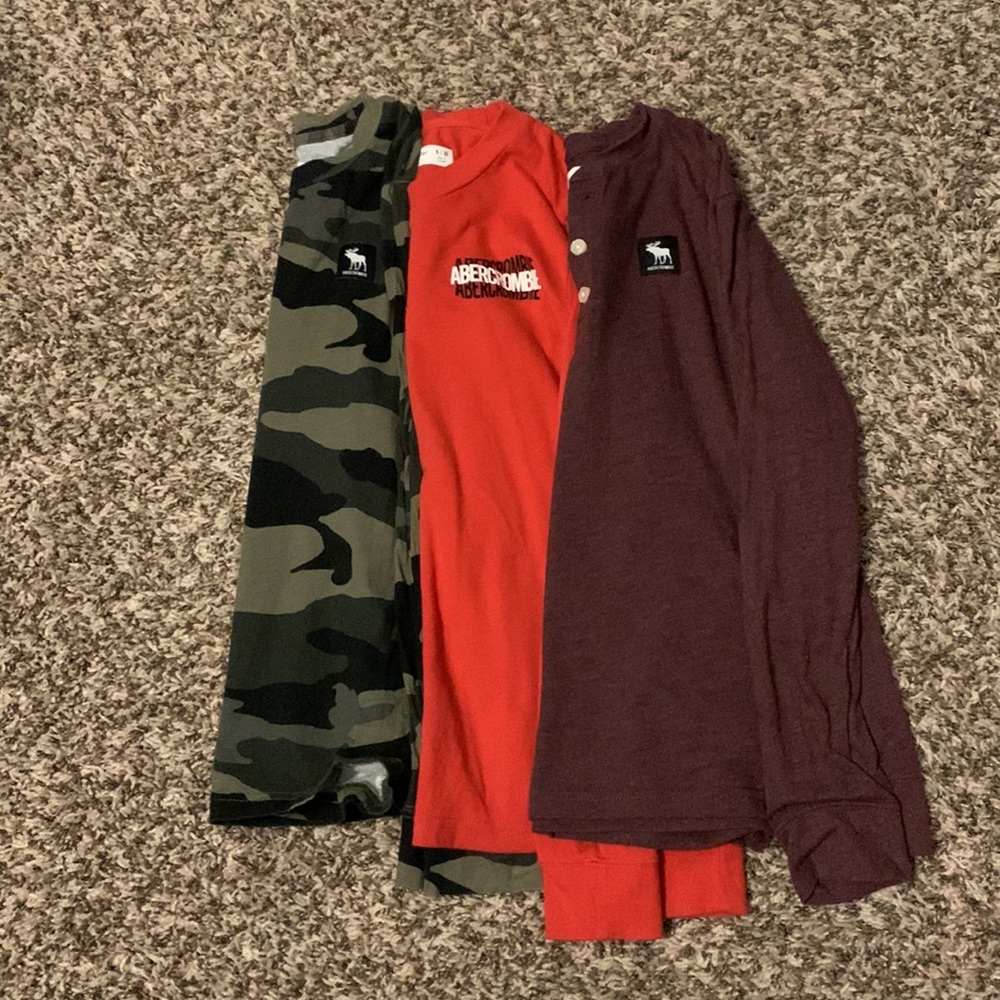 3 boys Abercrombie Long Sleeve Shirts